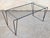 Mid 20th Century MCM Metal and Glass Top Coffee Table Sauze Style For Sale - Image 4 of 12