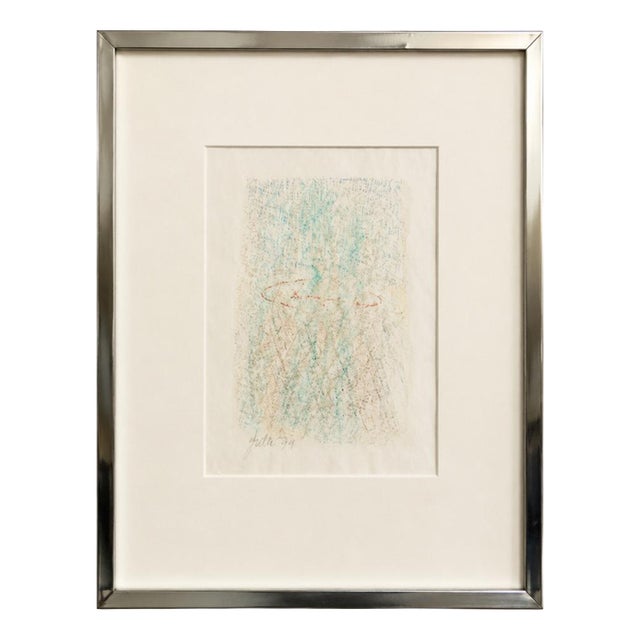 Rui Aguiar, Composition, 1981, Mixed Media on Paper For Sale