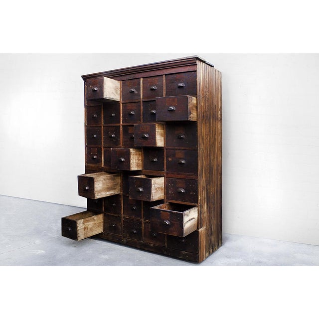 Massive Antique Multi Drawer Storage Cabinet C 1890s Chairish