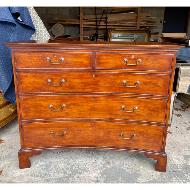 Holland MacRae for Lee Jofa Chatsworth Concave Mahogany Chest For Sale - Image 4 of 8
