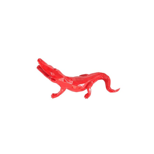 Plastic Red Resin Croco Spirit from Richard Orlinski For Sale - Image 7 of 11