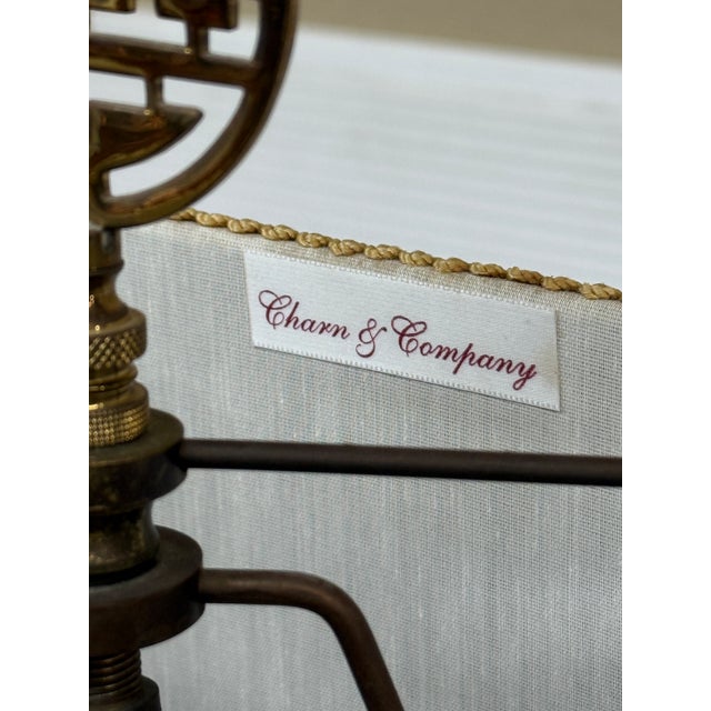 In the Style of James Mount Chinoserie Table Lamps, Pair For Sale - Image 11 of 12