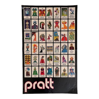 Vintage Pratt Institute Tarot Theme Poster For Sale