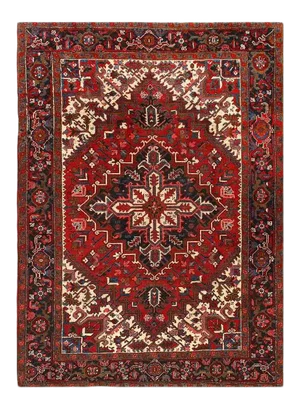 Pasargad Rust Vintage Persian Heriz Serapi Rug 6'6'' X 8'11''