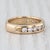 Metal 0.90ctw Channel Set Diamond Band 14k Gold Size 6.75-7 Wedding Ring Stackable For Sale - Image 7 of 8