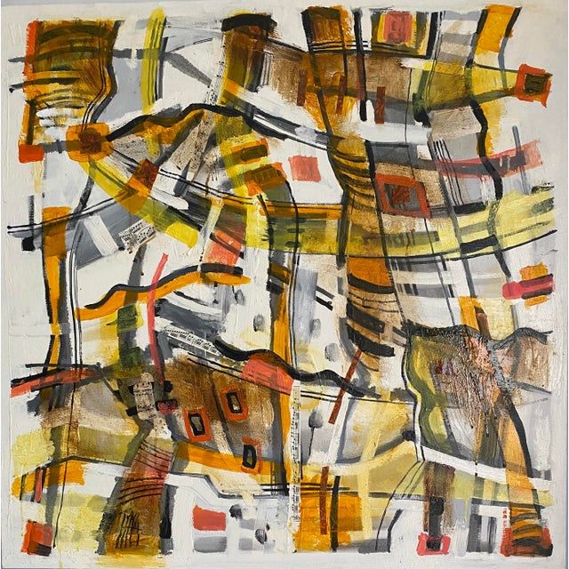 This is 2 panels abstract I started long ago. As most of my abstract is a long process for me. This year I finished it...