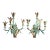 Pair of Edwardian Cold Painted Bronze 4-Light Flora Wall Sconces or Candelabra For Sale