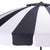 Spritely Home Buti 9 Ft Crank Umbrella, Navy Cabana Stripe/Brown Pole For Sale - Image 4 of 9