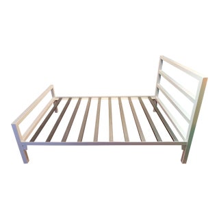Contemporary White Parsons Full Sized Bedframe For Sale