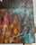Unknown, Chinese Large Modernist Color Painting Asian Dragon Vase, Flowers Textured Paint For Sale - Image 9 of 11