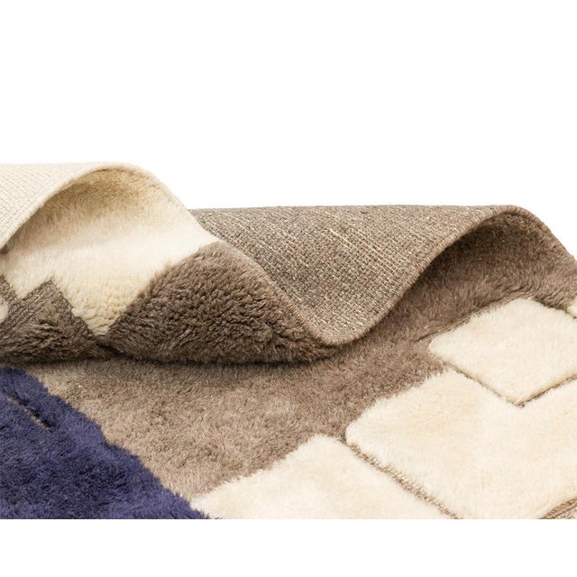 Hand-Knotted Wool Premium Rug by Azele Studio For Sale - Image 4 of 11