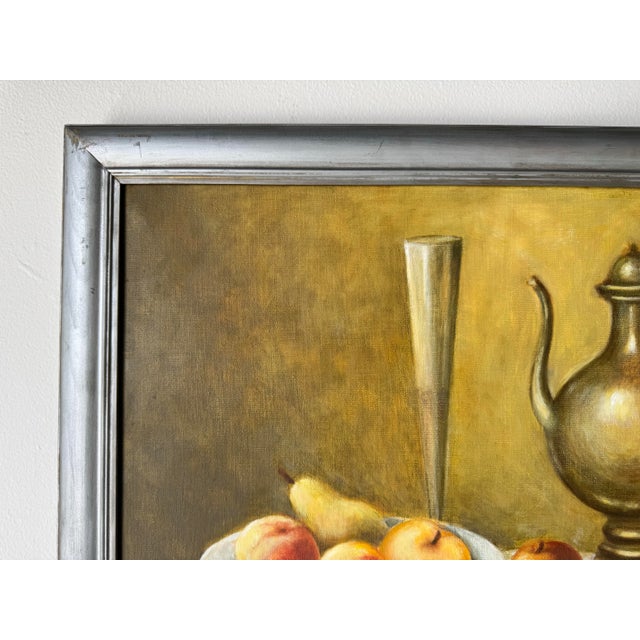 2000 - 2009 Vintage Still Life Oil on Canvas Painting by Irena Kozlowska For Sale - Image 5 of 12
