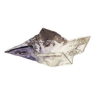 Mod. S502 Bowl in Crystal by Carlo Nason for AV Mazzega, 1970s For Sale