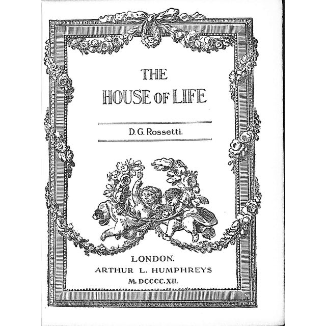 ROSSETTI, D.G. [77] pp. Arthur L. Humphreys 1912 6" x 4 3/4" Bound by Sangorski & Sutcliffe, London Dante Gabriel Rossetti...