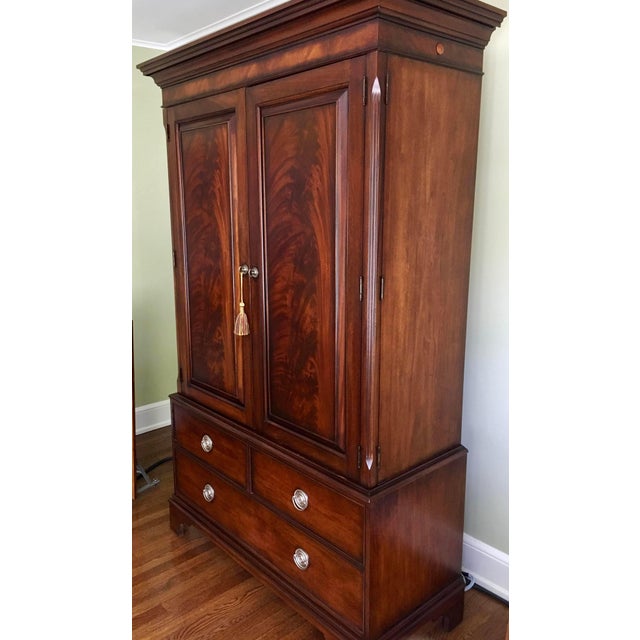 Ethan Allen Newport Collection Mahogany Armoire Chairish