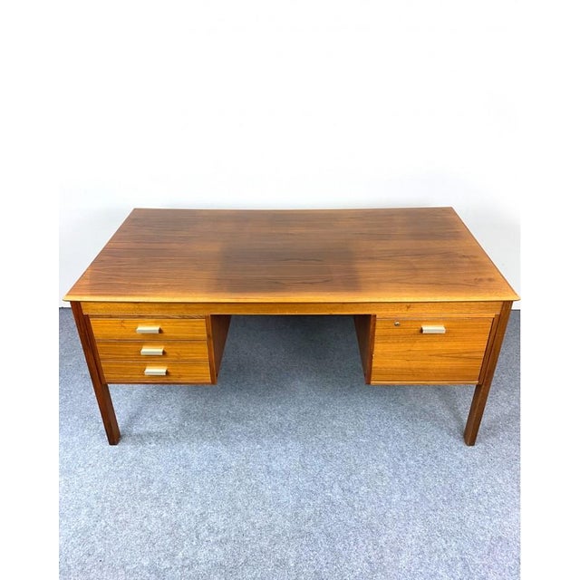 Mid-Century Modern Swedish Rosewood Desk, 1970s For Sale - Image 3 of 8