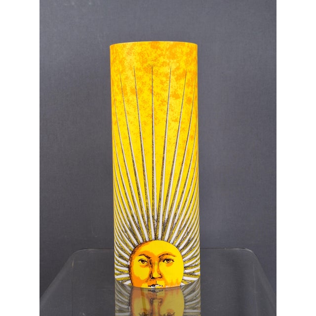 Modern Italian table lamp Sole by Piero Fornasetti for Antonangeli Illuminazione, 1990s Sole table lamp from the Follia...