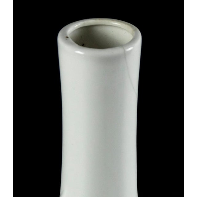 Vintage Minimalist One Flower Porcelain Vase, Italy, 1970s For Sale - Image 4 of 5