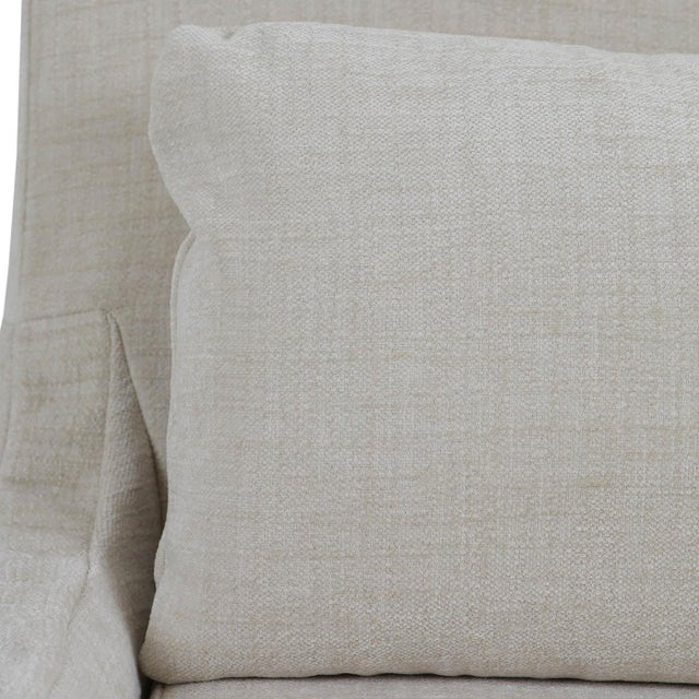 Slipcovered Dining Chair – Light Beige Upholstery For Sale - Image 9 of 11