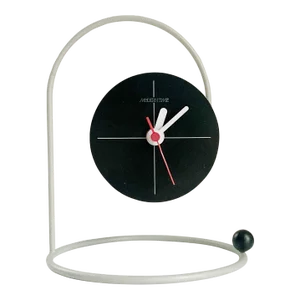 Canetti 'Moderntime' Tabletop Clock, 1980's Postmodern Clock by Nicolai Canetti