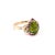 2.52 Carat Natural Peridot Sapphire Yellow Gold Cocktail Ring This beautiful ring has a Pear Cut Peridot in the center...