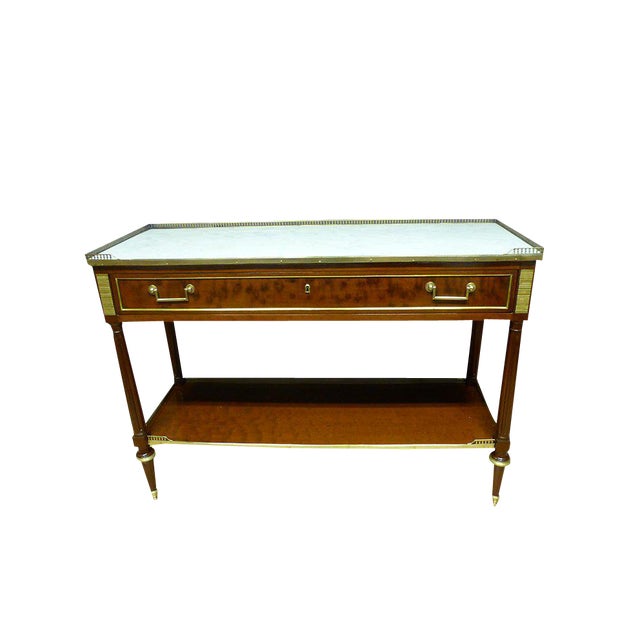 Louis XVI Console Table in Mahogany For Sale