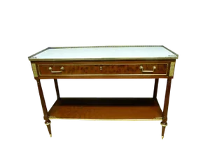 Louis XVI Console Table in Mahogany