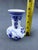 Vintage Hand-Painted Delft Blue Bud Vase, Windmill Motif, Pattern 528 For Sale - Image 11 of 18