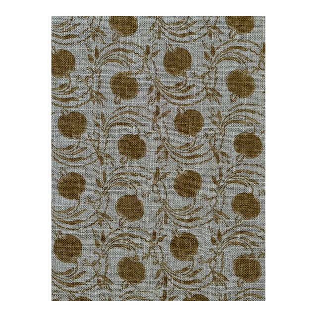 Gp & J Baker Seed Pod Ochre Fabric 3 1/2 Yards For Sale