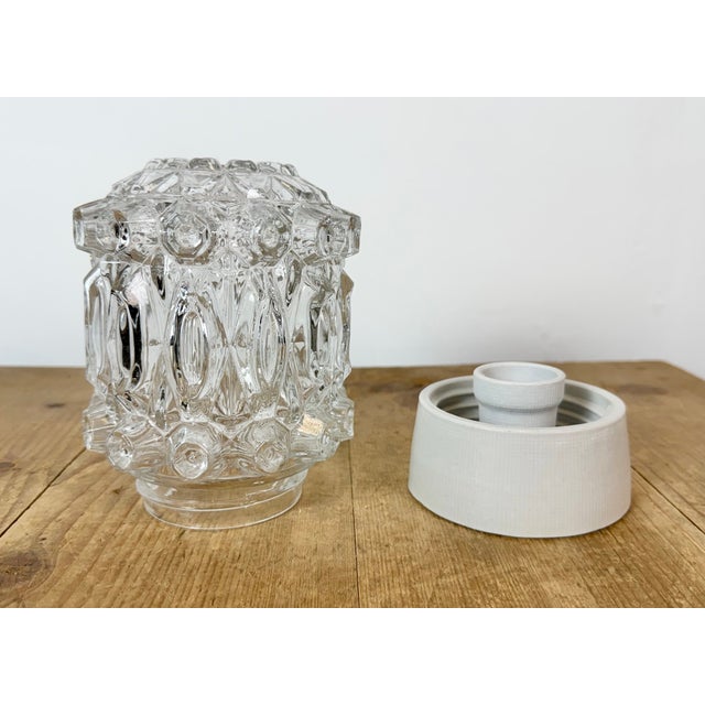 Vintage White Porcelain Ceiling Light, 1970s For Sale - Image 6 of 13
