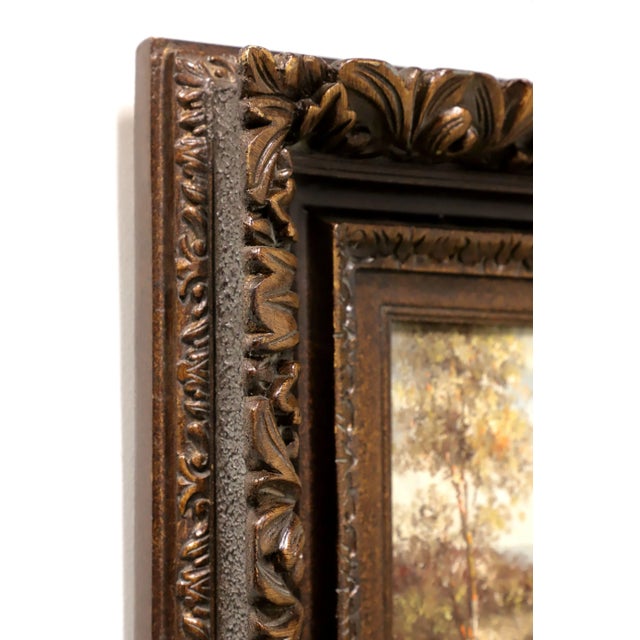 Impressionist Mid 20th Century Oil Impasto Painting on Canvas - Landscape Overlooking Ocean - Unsigned For Sale - Image 3 of 10