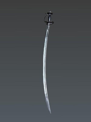 Firangi-type saber with a Khanda hilt, India, 17th century
