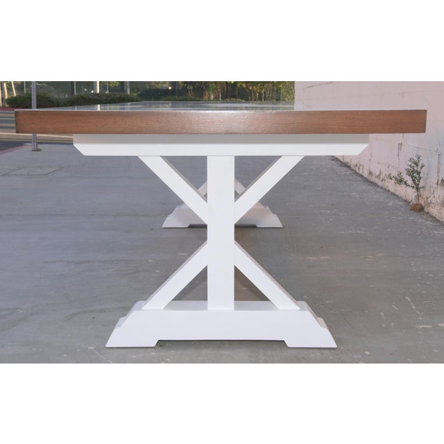 Elsa Dining Table in Lacquered Oak For Sale In Los Angeles - Image 6 of 8