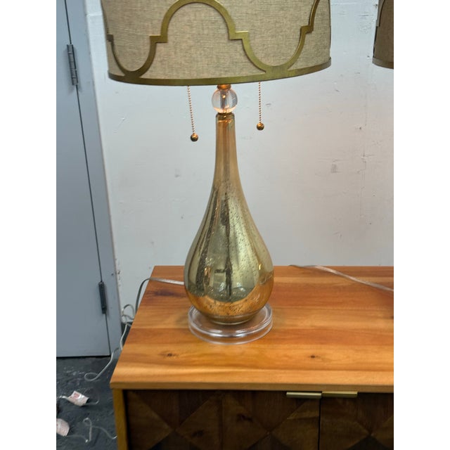 Glass Becky Fletcher Westly Table Lamps, Pair For Sale - Image 7 of 12