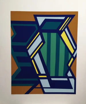 Mario Radice, Large Abstract Screenprint, 1972