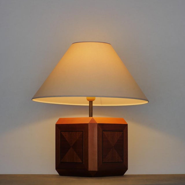 Brown Vintage Italian Table Lamp, 1970 For Sale - Image 8 of 17