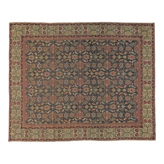 Antique Indian Amritsar Handmade Wool Rug For Sale