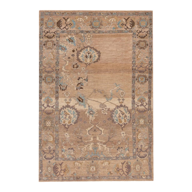 21st Century Modern Sultanabad Wool Rug 7 X 10 For Sale