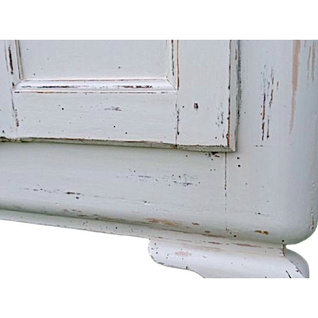 Antique Wooden Display Cabinet with Original Beveled Glass and Lived-in Patina, 1890s For Sale - Image 5 of 9