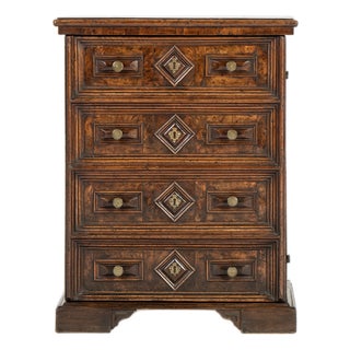 18th Century Italian Walnut Coffer For Sale
