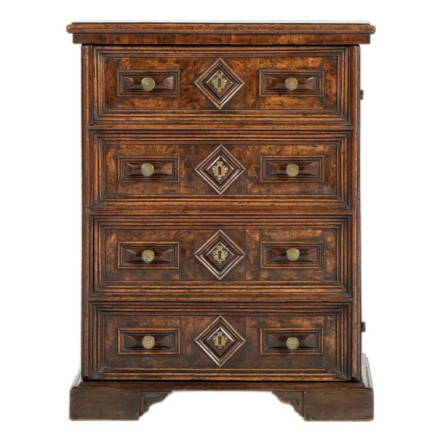 18th Century Italian Walnut Coffer For Sale