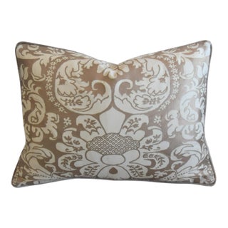Designer Italian Mariano Fortuny Caravaggio Feather/Down Pillow For Sale