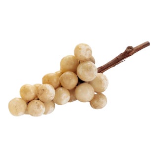 Mid-Century Alabaster Grapes From Italy, 40s For Sale