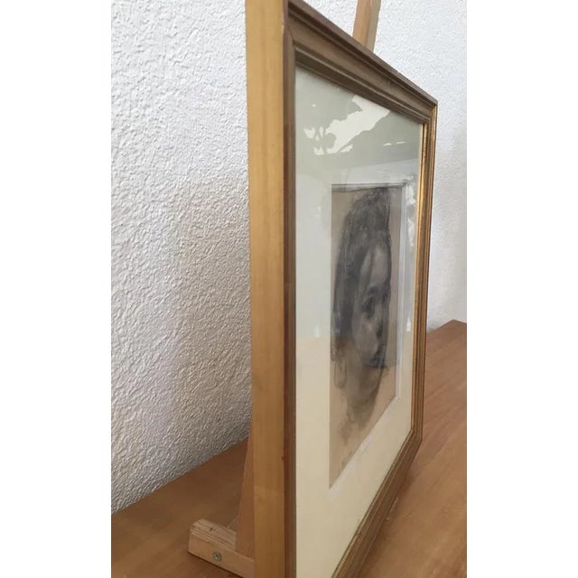 Paper Carl Albert Angst, Nourrisson, Pencil on Paper, Framed For Sale - Image 7 of 9