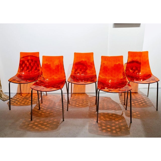 Italian Ice Chairs from Calligaris, 1980s, Set of 5 For Sale - Image 10 of 18