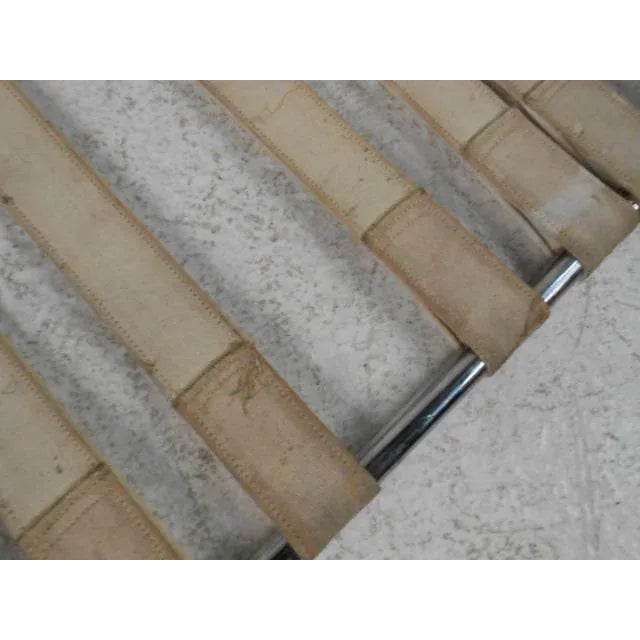 Selig Pair of Vintage Modern Barcelona Style Lounge Chairs by Selig For Sale - Image 4 of 12