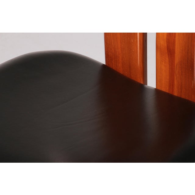 Sapporo Dining Chairs in Walnut by Mario Marenco for Mobilgirgi, 1970s, Set of 4 For Sale - Image 12 of 14