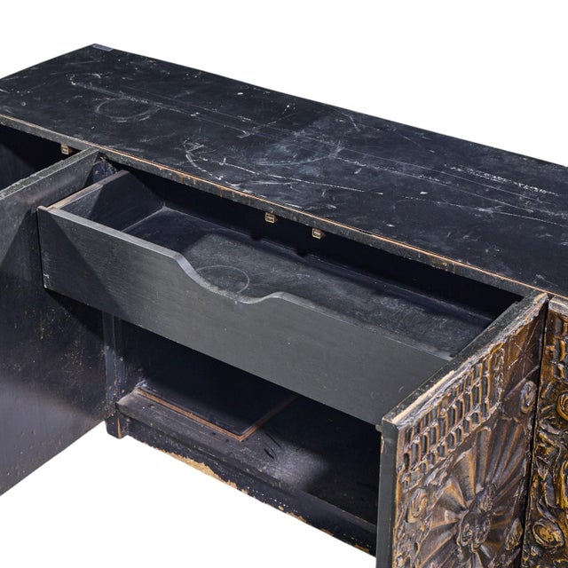 Wood Adrian Pearsall for Craft Associates Mid Century Goop Brutalist Credenza For Sale - Image 7 of 8