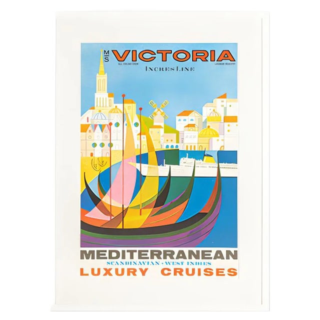MS Victoria Poster, 1960s For Sale