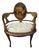 19th Century French Louis XV Style Hand-Painted Romantic Armchair For Sale